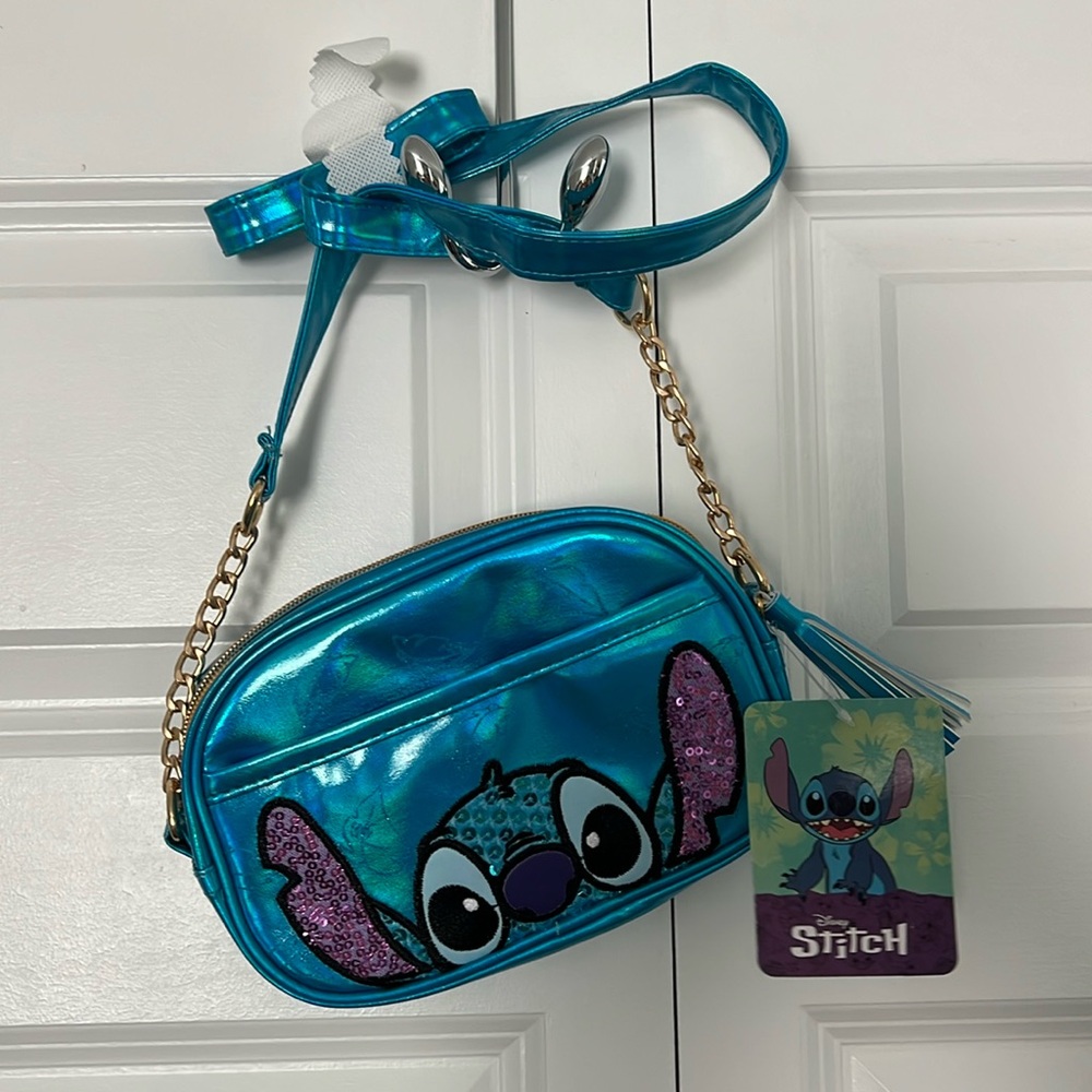 Girls Blue ‘Stitch’ Shoulder Bag NEW